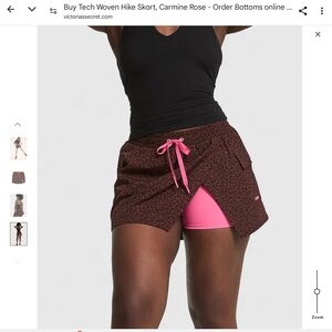 Victoria's Secret Brown Leopard Skort with Pink Details